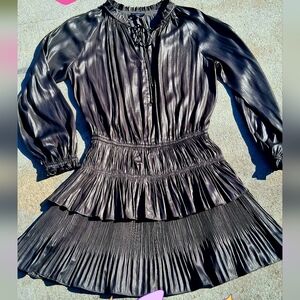 Current Air Shimmering Charcoal Dress